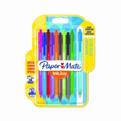 PAPER  MATE długopis INKJOY 100 CAP 8+2 na blistrze