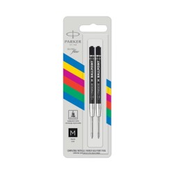 PARKER wkłady QUINKFLOW ECONOMY  czarny M  2 szt. na blistrze
