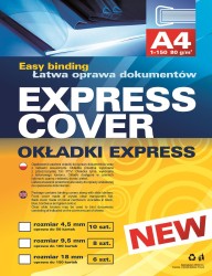 Argo Okładki Express 9,5 mm czarne 8 szt./op. do 100 kartek