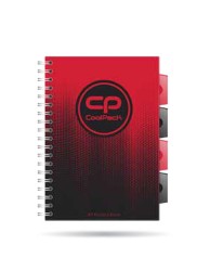 Coolpack  GRADIENT  KOŁOZESZYT B5 100k kratka  CRANBERRY