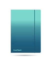 COOLPACK - GRADIENT - TECZKA Z GUMKĄ A4 - BLUE LAGOON