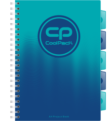 Coolpack  GRADIENT  KOŁOZESZYT A4 100k kratka  OCEAN