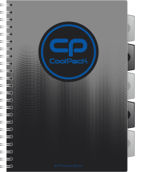 Coolpack  GRADIENT  KOŁOZESZYT A4 100k kratka GREY