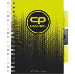 Coolpack  GRADIENT  KOŁOZESZYT A5 100k kratka LEMON
