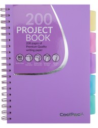 Coolpack  PASTEL  KOŁOZESZYT PP A4 100k kratka fiolet