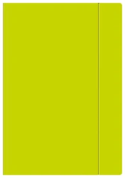 Interdruk Teczka z gumką A4+ FLUO LIMONKOWA