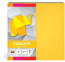Interdruk Papier ORIGAMI 14x14cm 100 FLUO+PASTELE