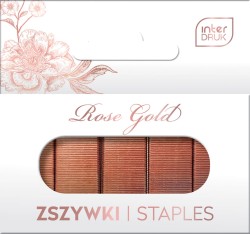 Interdruk Zszywki 1000szt. 24/6 ROSE GOLD