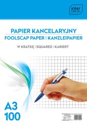 Papier Kancelaryjny A3 100 Kartek W Kratkę Interdruk Paka100