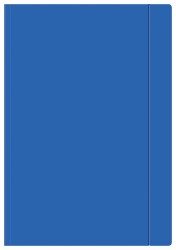 Teczka Z Gumką A4 + Jednokolorowa Interdruk niebieski