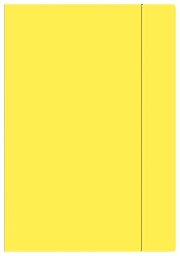 Teczka Z Gumką A4 + Fluo Żółta Interdruk Tegufluoż