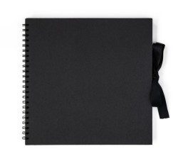 Galeria Papieru Księga weselna Scrapbook na spirali czarny  305 x 305  35 kartek