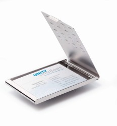 Durable Etui na wizytówki BUSINESS CARD BOX CHROME
