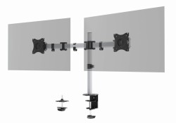 Durable Uchwyt SELECT do 2 monitorów z mocowaniem do stołu