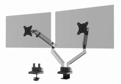 Durable Uchwyt SELECT PLUS z ramieniem do 2 monitorów z mocowaniem do stołu