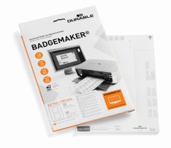 Durable Wkłady do identyfikatorów BADGEMAKER 52x100 mm