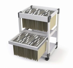 Durable Wózek na teczki zawieszkowe SYSTEM 80 MULTI DUO