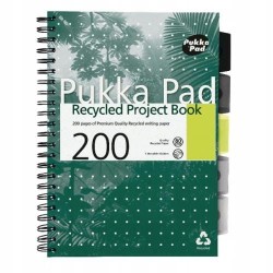 PUKKA Kołozeszyt Project Book A4 linia zielony