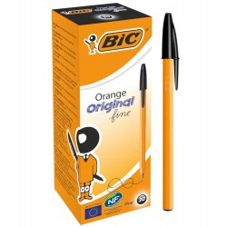 Długopis Orange Bic czarny  opakowanie 20szt.
