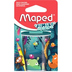Maped Temperówka z kolekcji Jungle Fever w kształcie puszki z dwoma otworami