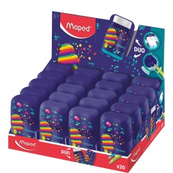 Temperówka z gumką Connect Pixel Maped