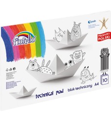 Blok techniczny Fiorello A4/10 kartek