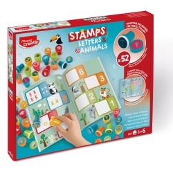 Maped  Creativ Zabawka Kolorowe Stempelki - literki i zwierzątka
