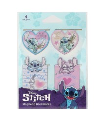 DISNEY FASHION - ZAKŁADKI MAGNETYCZNE 4 SZT. MIX - WZÓR 1 - STITCH PASTEL /12/