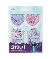DISNEY FASHION - ZAKŁADKI MAGNETYCZNE 4 SZT. MIX - WZÓR 3 - STITCH PASTEL /12/