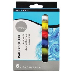 Farby akwarelowe Simply w tubie 6 x 12ml