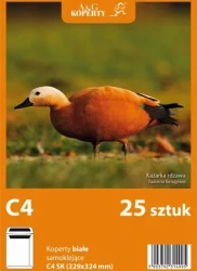 Koperta Biała C-4  Sk  Opakowanie Foliowe  25szt.