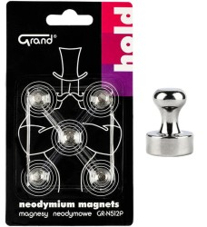 Magnesy neodymowe z uchwytem GR-N512P 12 mm GRAND 5 szt.