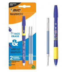 Długopis Gel-Ocity Illusion Wymazywalny Niebieski Blister 1+2szt Bic