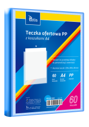 TETIS Album ofertowy Teczka A4 PP z 60 koszulkami niebieski