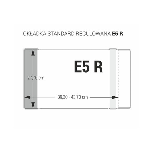 BIURFOL Okładka regulowana E5-277 25 sztuk