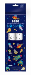 Interdruk Kolorowanka z naklejkami 2szt 86x29cm BEBE Kosmos