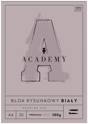 Interdruk Blok rysunkowy A4 20kartek 100g ACADEMY