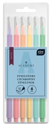 Interdruk Cienkopisy pastelowe 6kol. ACADEMY