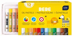 Interdruk Pastele olejne 12kol. BEBE Kids