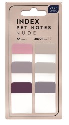 Interdruk Zakładki indeksujące szerokie PET Nude