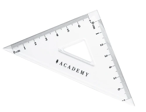 Zestaw geometryczny w pudełku Academy 5902277346827 ekierka mała.jpg