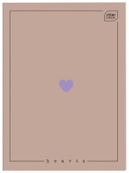 Interdruk Zeszyt A4 80kartek w kratkę 70G Hearts