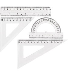 Zestaw geometryczny  transparent GR-031T