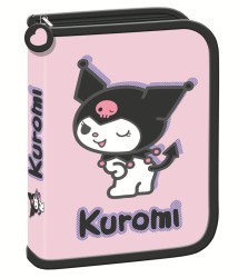 Piórnik dwuklapkowy bez wyposażenia KUROMI PINK