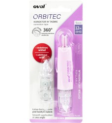 Korektor OVAL w taśmie 5 mm x 6 m QSR-506/1R różowy OVAL