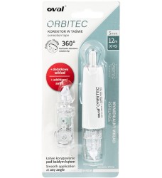 Korektor OVAL w taśmie 5 mm x 6 m QSR-506/1R biały 