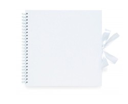 Galeria Papieru Księga weselna Scrapbook Album do zdobienia BIAŁY- satynowy 305x305mm, 30 kartek