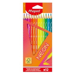 Maped Kredki Neon trójkątne 12 szt,