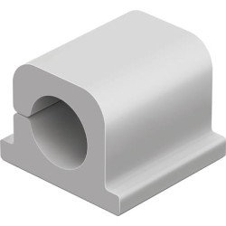 Durable Cavoline Clip Pro 1 Samoprzylepny szary uchwyt na jeden kabel elektryczny op. 6 szt.