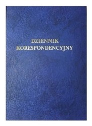 Dziennik korespondencyjny A-4 twarda oprawa 96k granatowy Barbara 